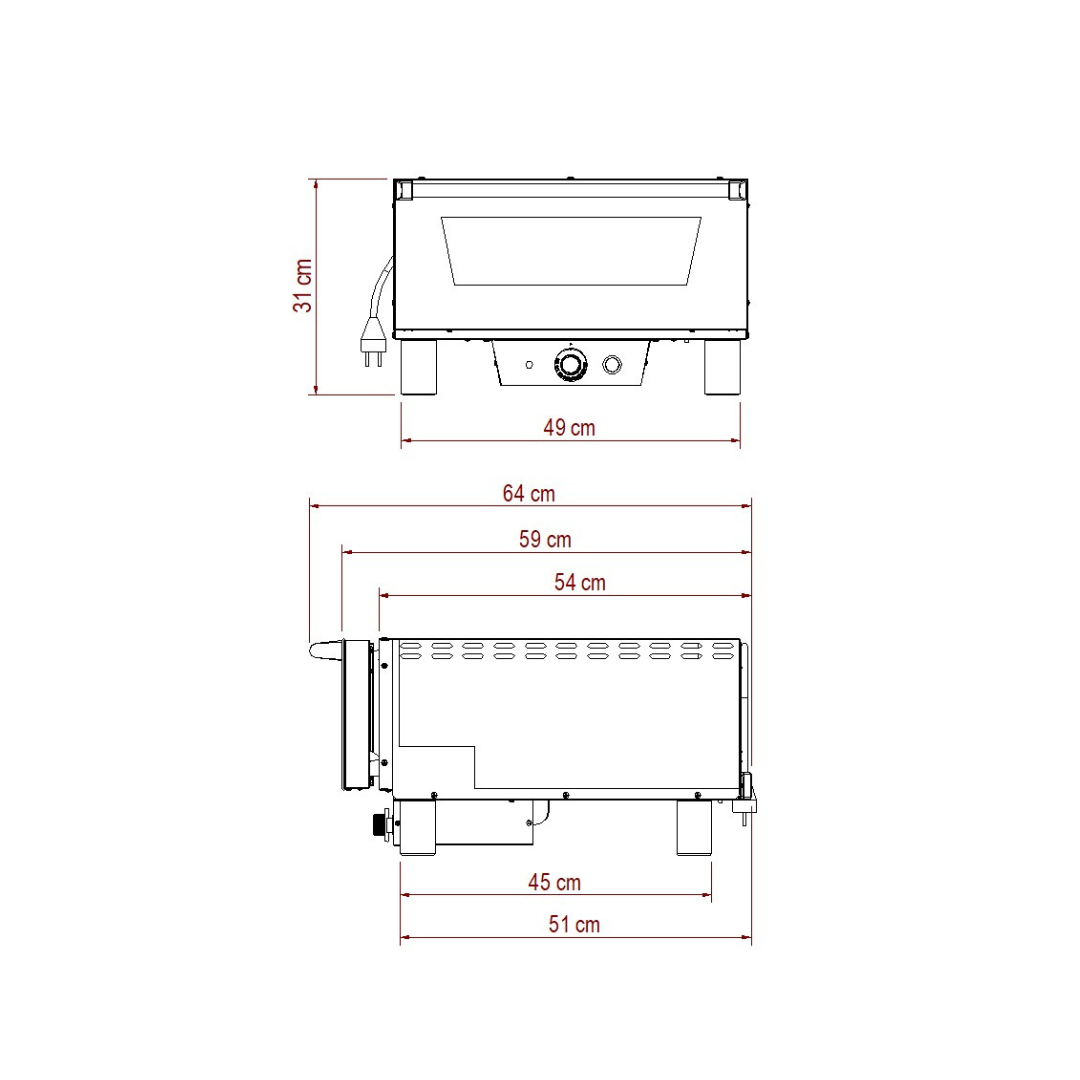Horno para pizza N4 Effeovens Effeuno