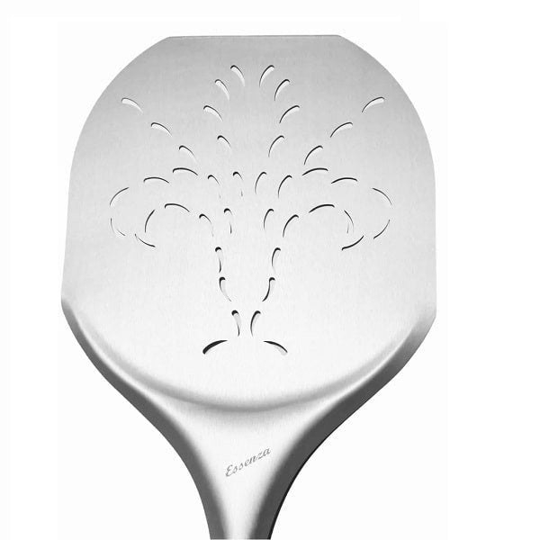 Pala para pizza perforada de aluminio Essenza Giglio semi-redonda 33x32cm