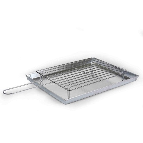 Juego de barbacoa con sartén y rejilla