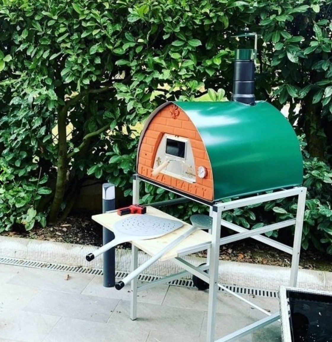 Horno de leña 70x70 para 2 pizzas