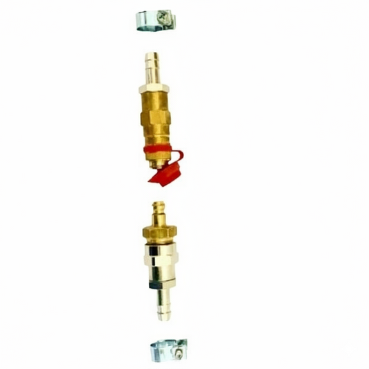 Conexión rápida para horno de gas y hornos de barbacoa + conector macho y manguera.