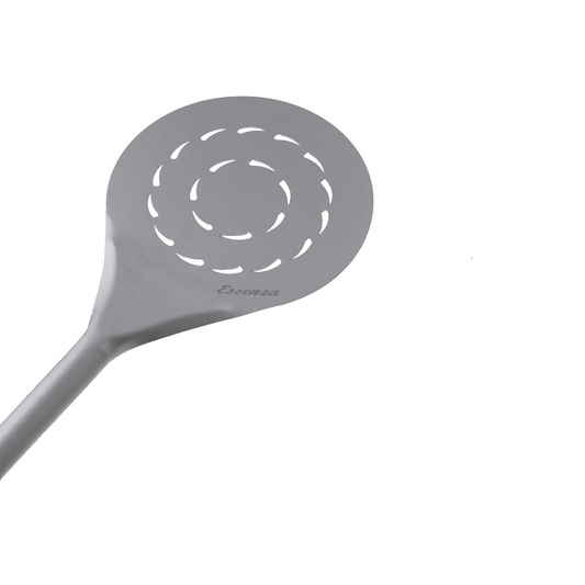 Essenza Pala de pizza redonda de aluminio perforado de 18 cm (7") ligera y flexible.