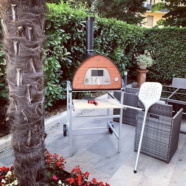 Horno de leña grande Pizzone "NEGRO" para 4 pizzas