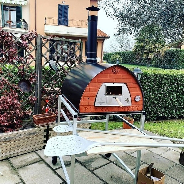 Horno de leña grande Pizzone para 4 pizzas