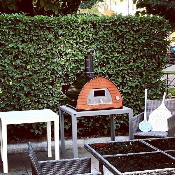 Horno de leña 70x70 para 2 pizzas