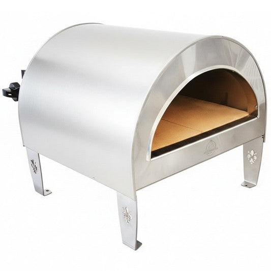 Horno de pizza de gas Ardore para exterior "plata brillante" piso: 40x40cm (16"x16")