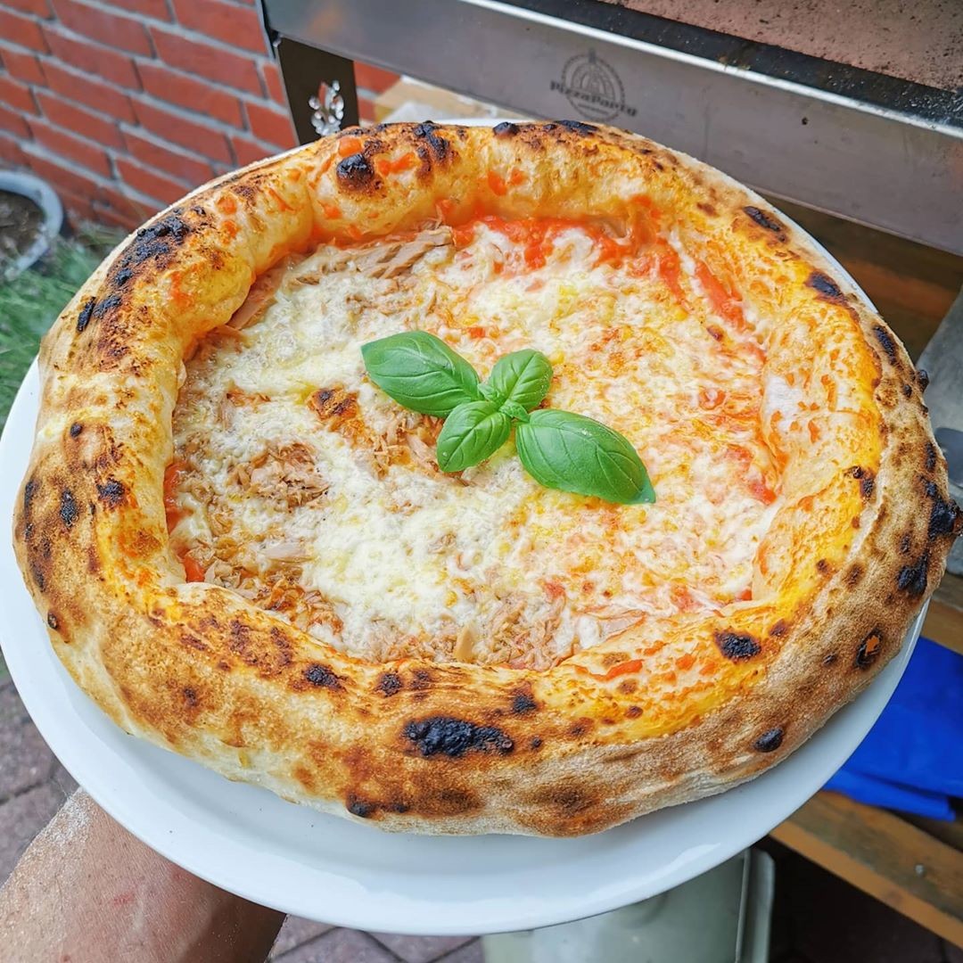 Horno de pizza de gas Ardore para exterior "PLATA" 40x40cm