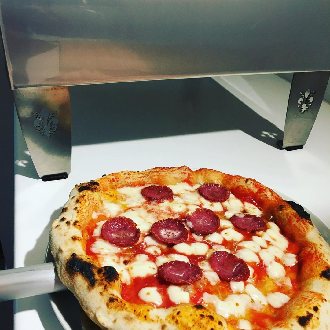 Horno de pizza de gas Ardore para exterior "PLATA" 40x40cm