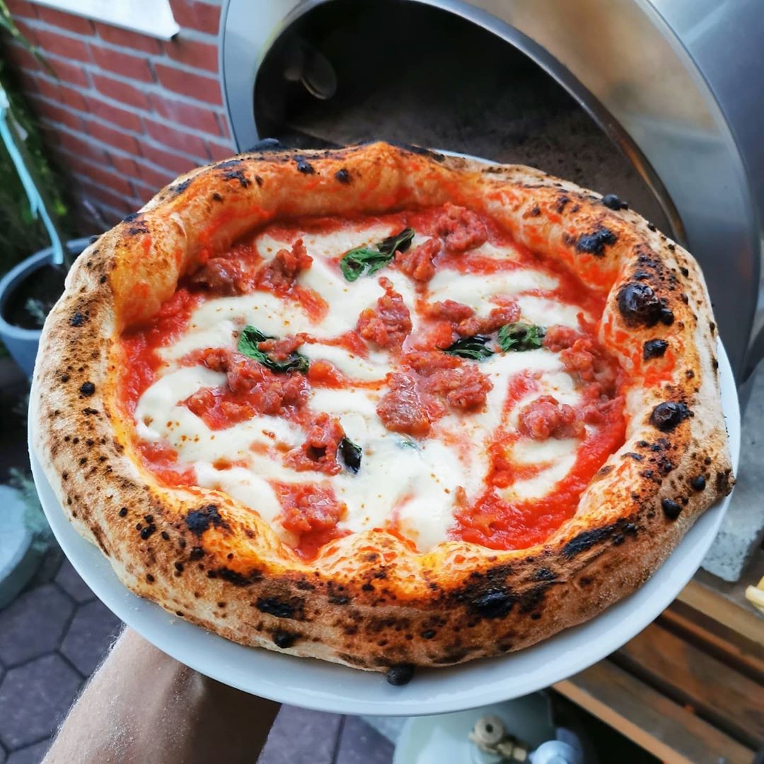 Horno de pizza de gas Ardore para exterior "PLATA" 40x40cm