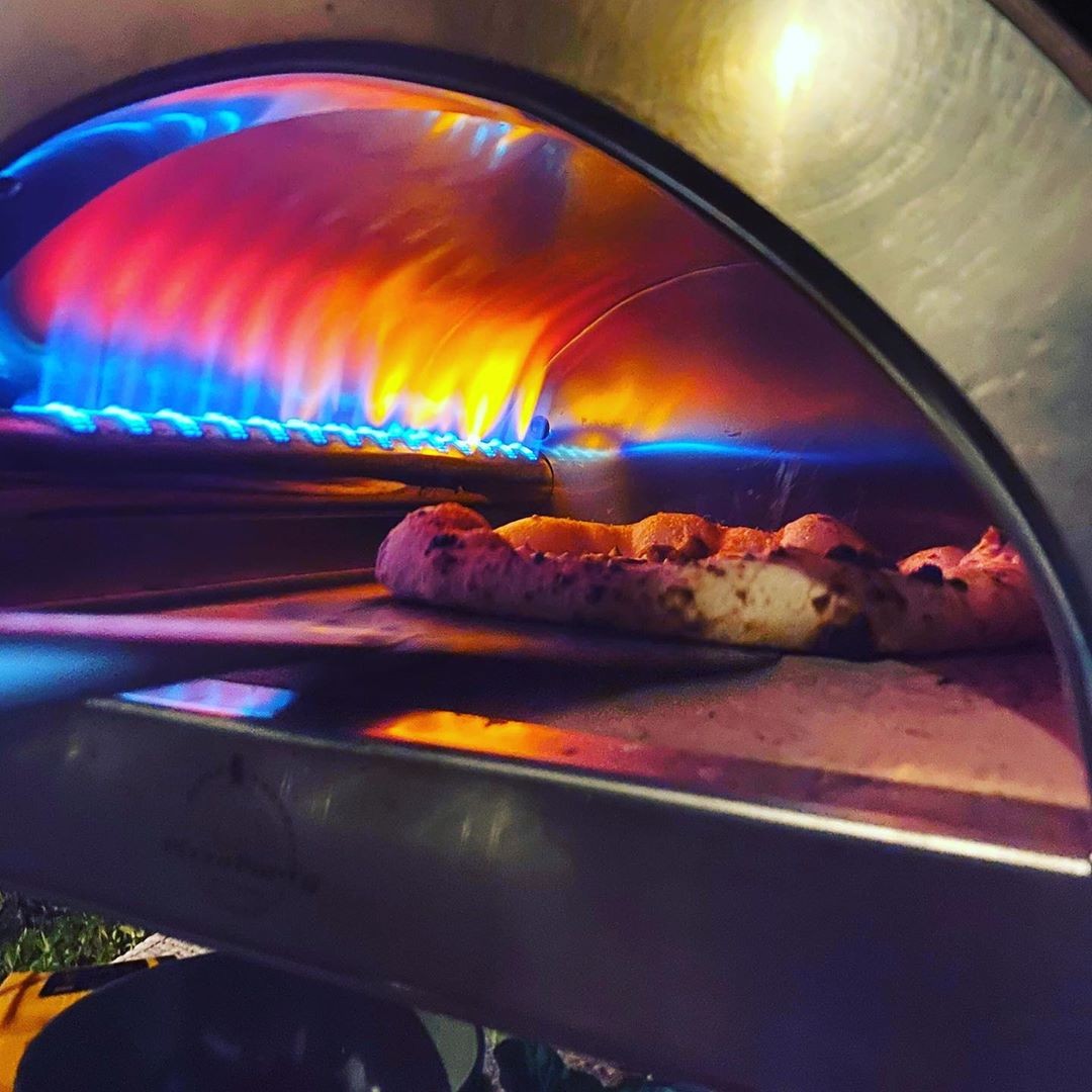 Horno de pizza de gas Ardore para exterior "PLATA" 40x40cm