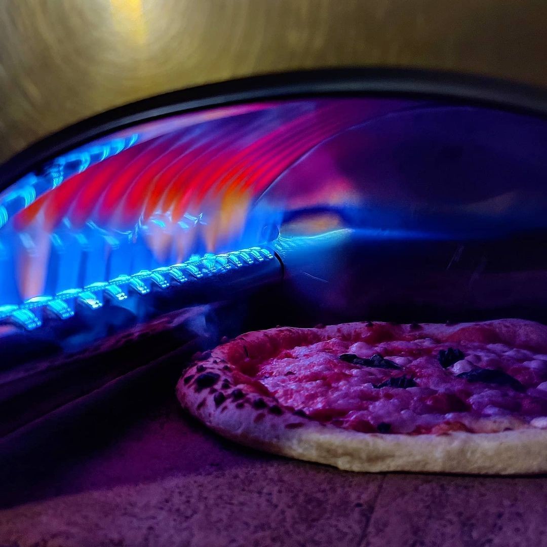 Horno de pizza de gas Ardore para exterior "PLATA" 40x40cm