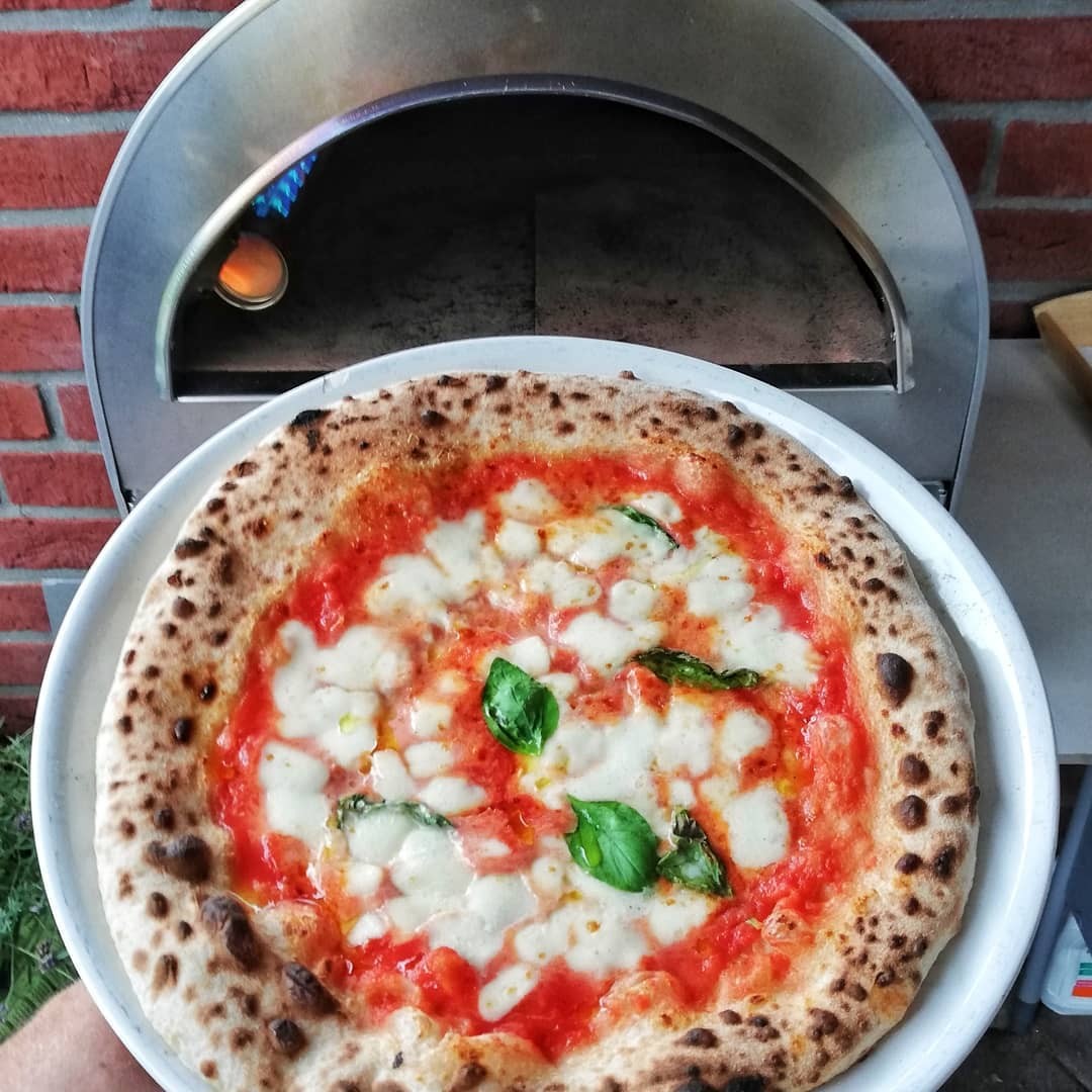 Horno de pizza de gas Ardore para exterior "PLATA" 40x40cm
