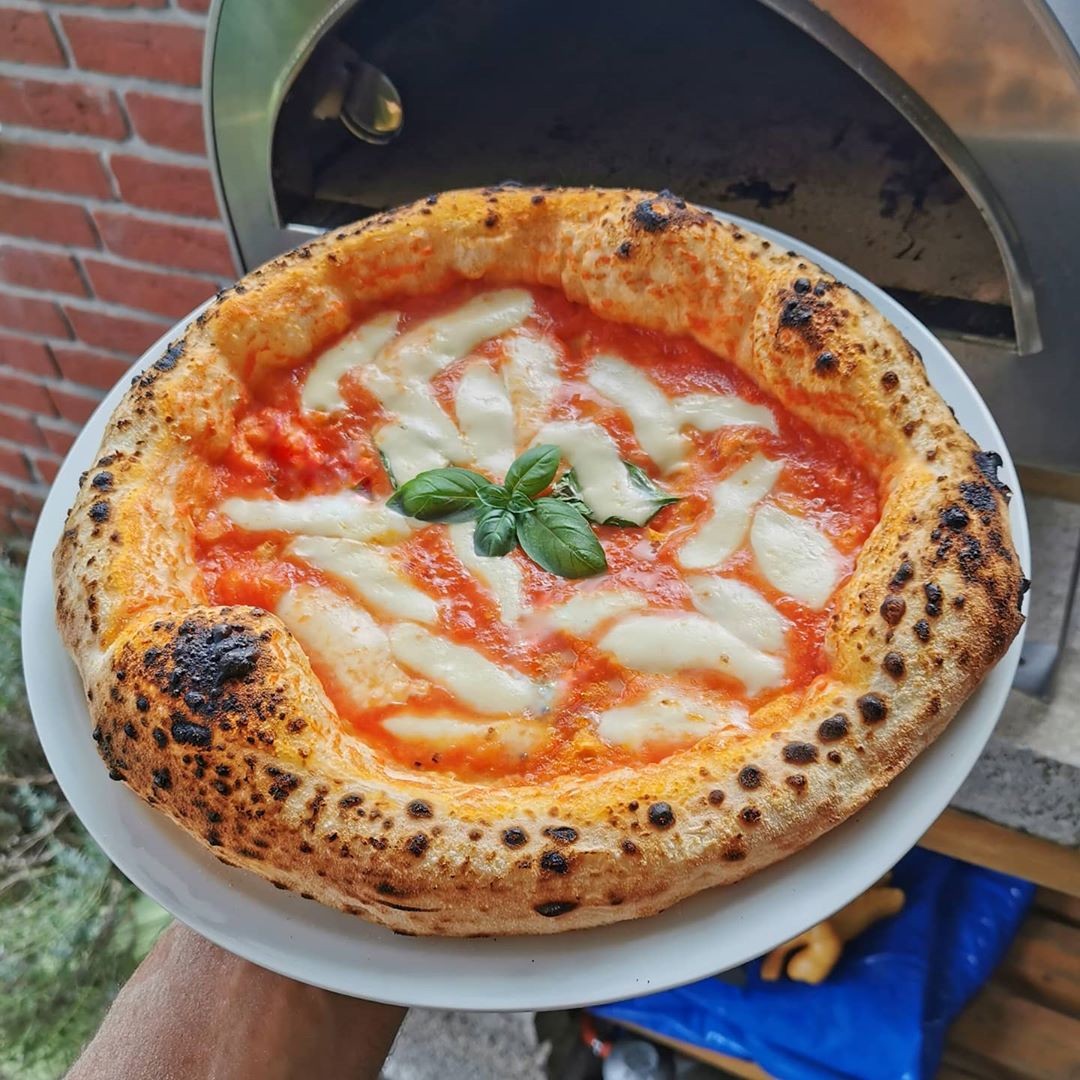 Horno de pizza de gas Ardore para exterior "PLATA" 40x40cm