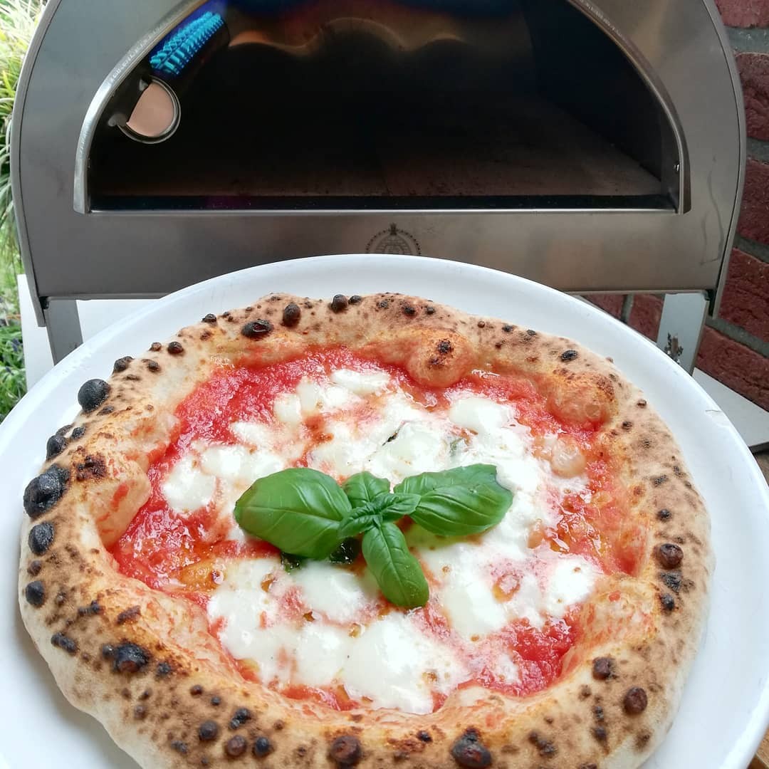 Horno de pizza de gas Ardore para exterior "PLATA" 40x40cm
