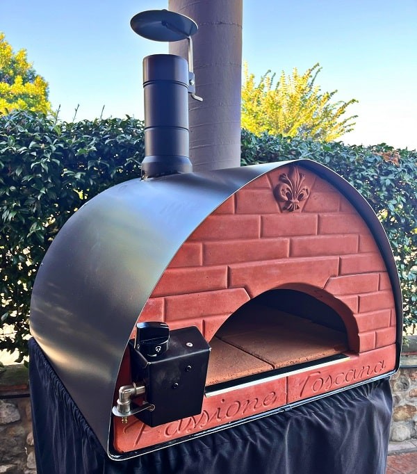 Horno de pizza exterior gas y leña Bollore 60x60cm híbrido
