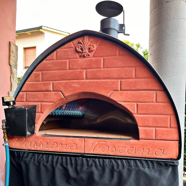 Horno de pizza exterior gas y leña Bollore 60x60cm híbrido