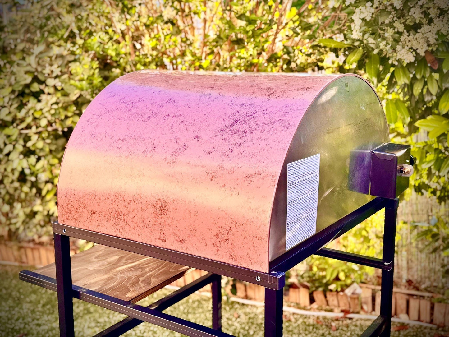 ISPIRAZIONE Horno de gas exterior "cobre antiguo" de 60x70cm + Funda