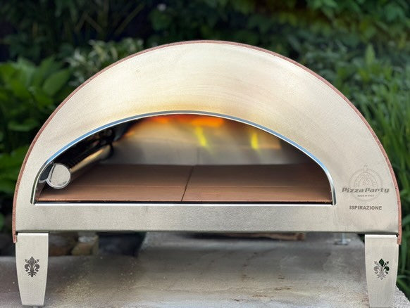 ISPIRAZIONE Horno de gas exterior "cobre antiguo" de 60x70cm + Funda