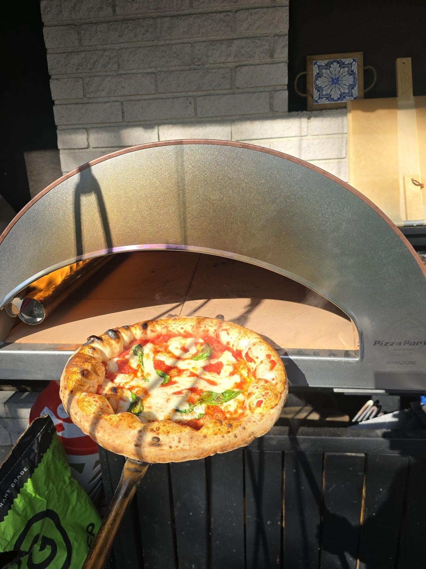 ISPIRAZIONE Horno de gas exterior "cobre antiguo" de 60x70cm + Funda