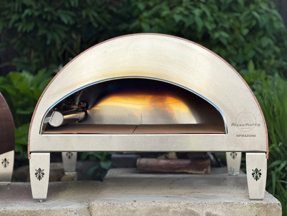 ISPIRAZIONE Horno de gas exterior "cobre antiguo" de 60x70cm + Funda