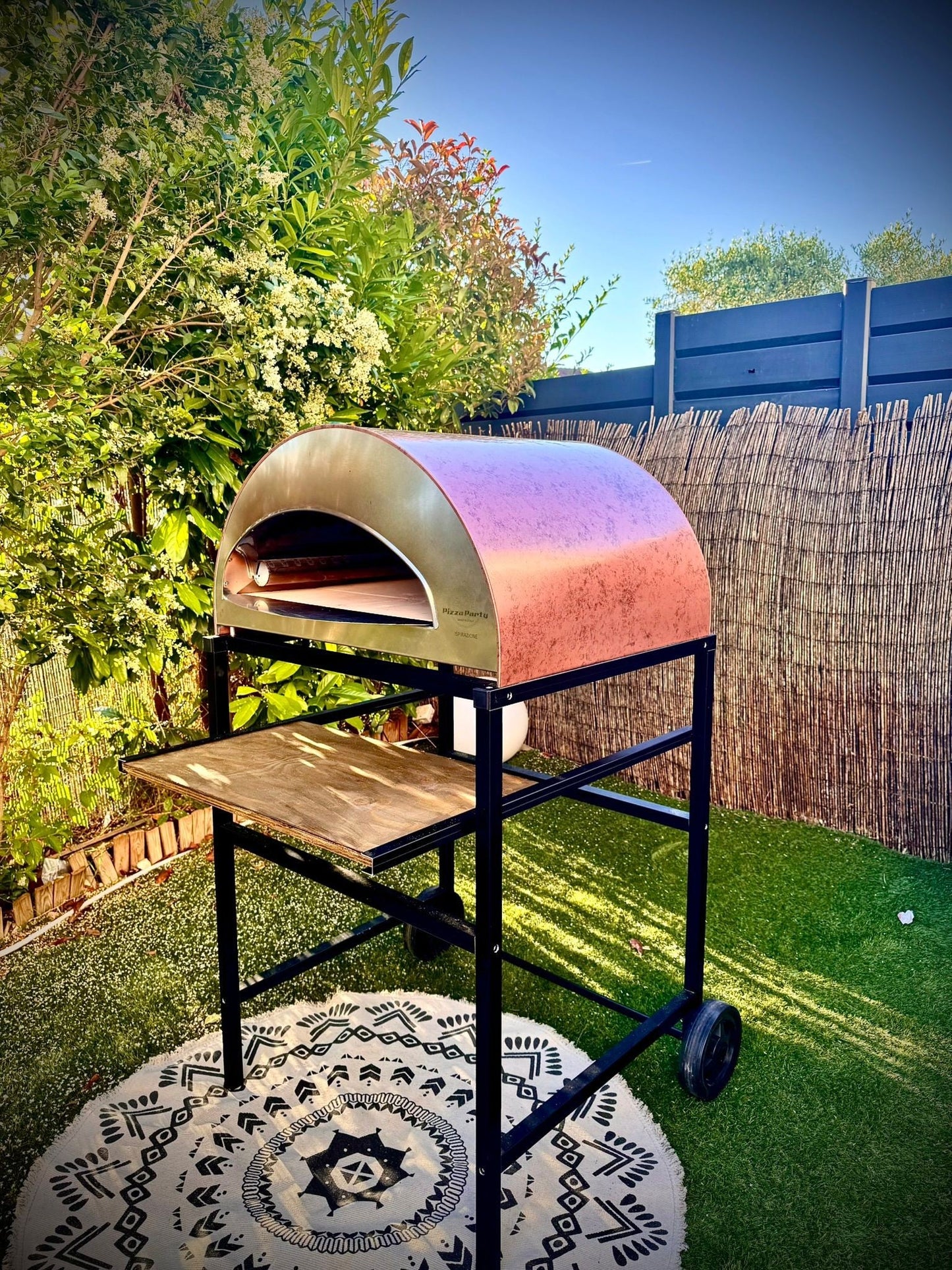 ISPIRAZIONE Horno de gas exterior "cobre antiguo" de 60x70cm + Funda