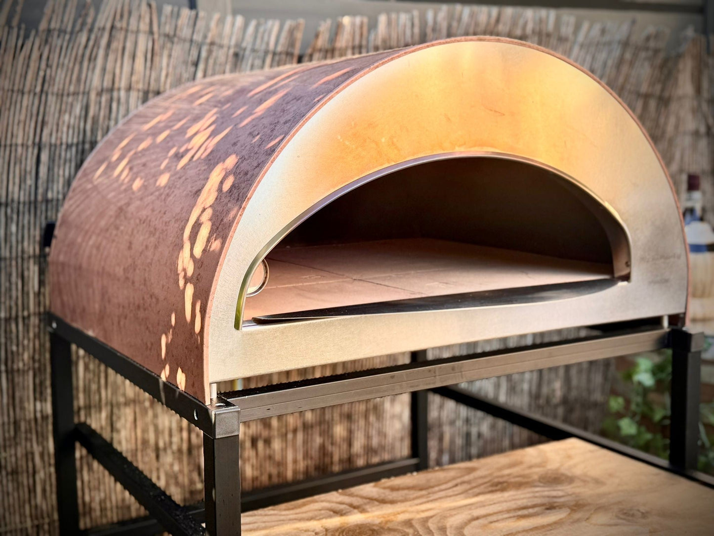 ISPIRAZIONE Horno de gas exterior "cobre antiguo" de 60x70cm + Funda