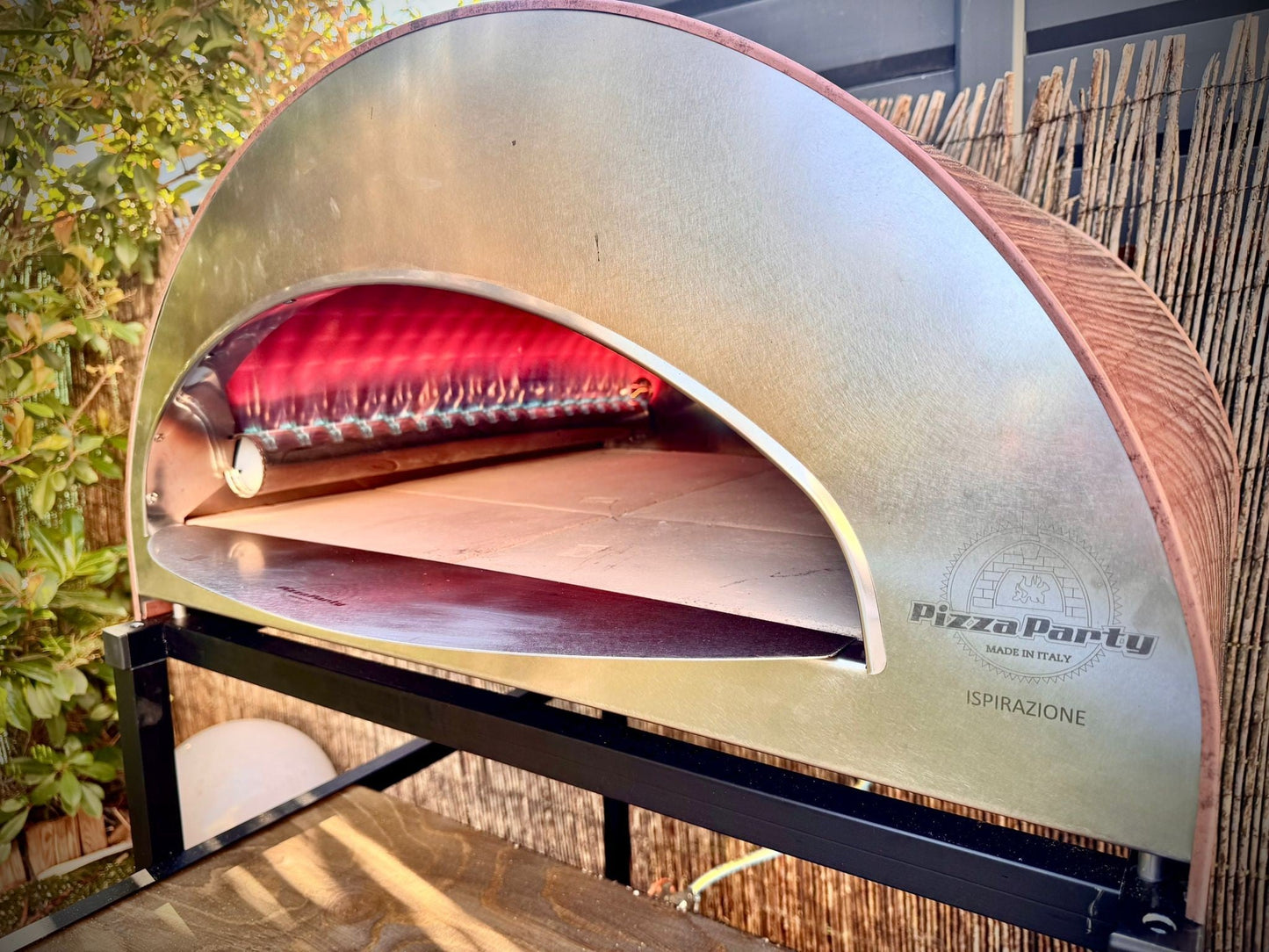 ISPIRAZIONE Horno de gas exterior "cobre antiguo" de 60x70cm + Funda