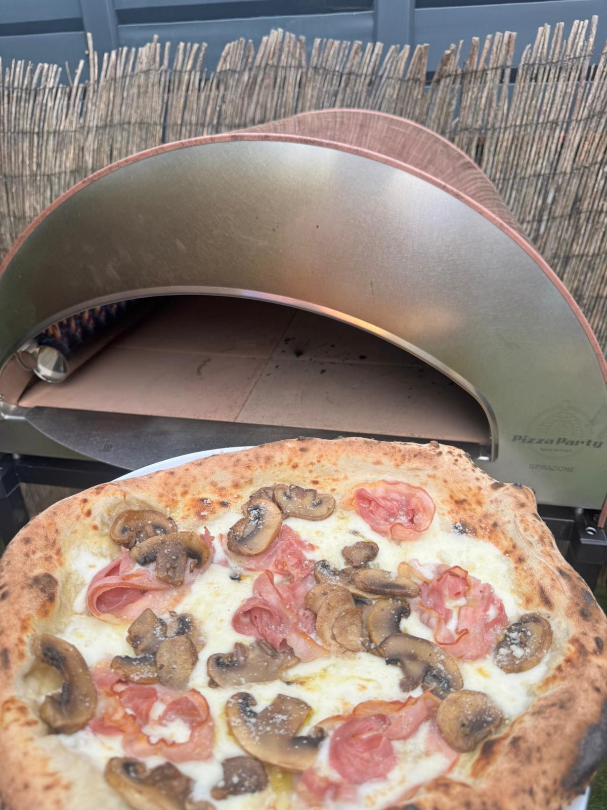 ISPIRAZIONE Horno de gas exterior "cobre antiguo" de 60x70cm + Funda