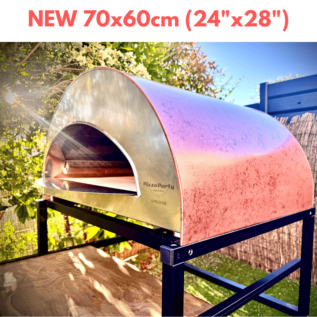ISPIRAZIONE Horno de gas exterior "cobre antiguo" de 60x70cm + Funda