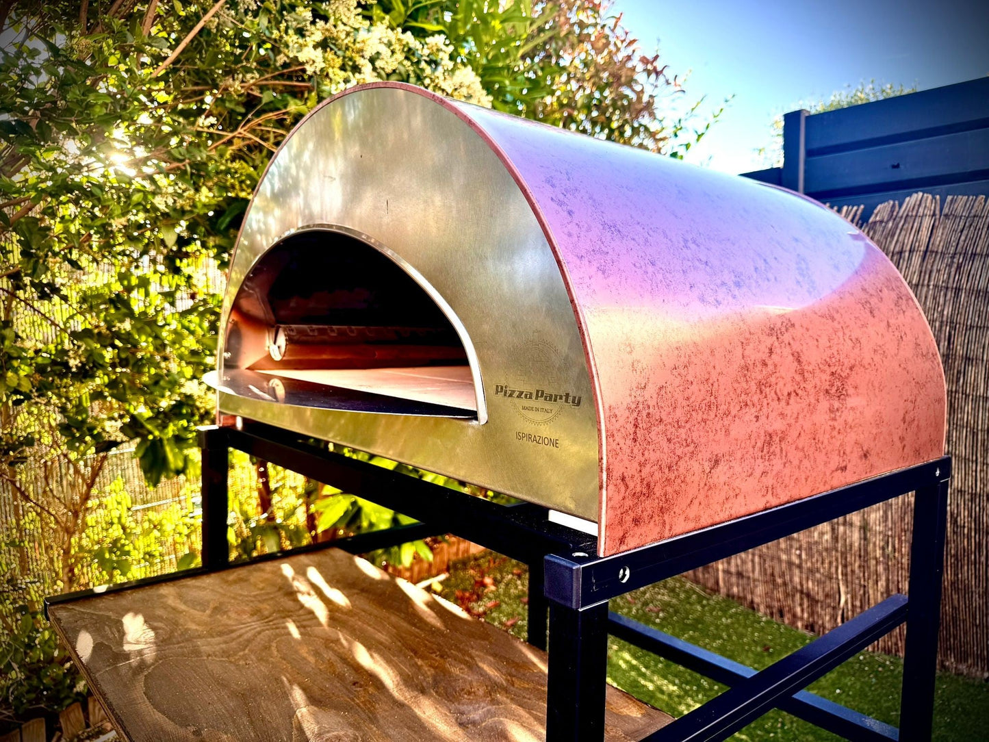 ISPIRAZIONE Horno de gas exterior "cobre antiguo" de 60x70cm + Funda