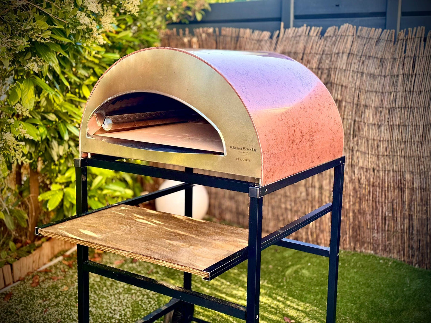ISPIRAZIONE Horno de gas exterior "cobre antiguo" de 60x70cm + Funda