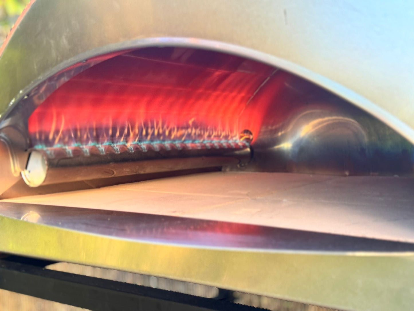 ISPIRAZIONE Horno de gas exterior "cobre antiguo" de 60x70cm + Funda
