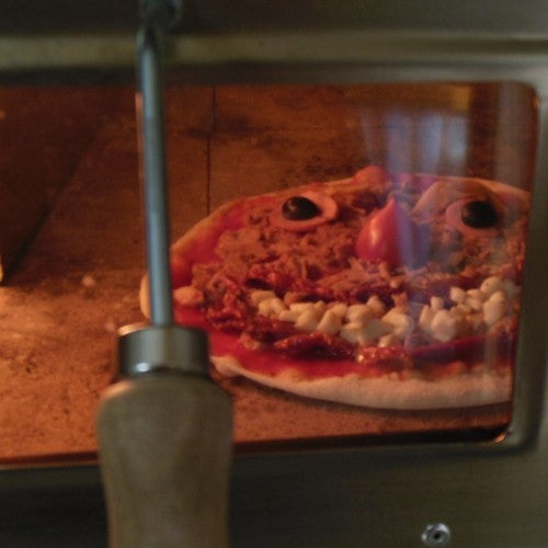 Puerta con cristal (solo horno de leña)