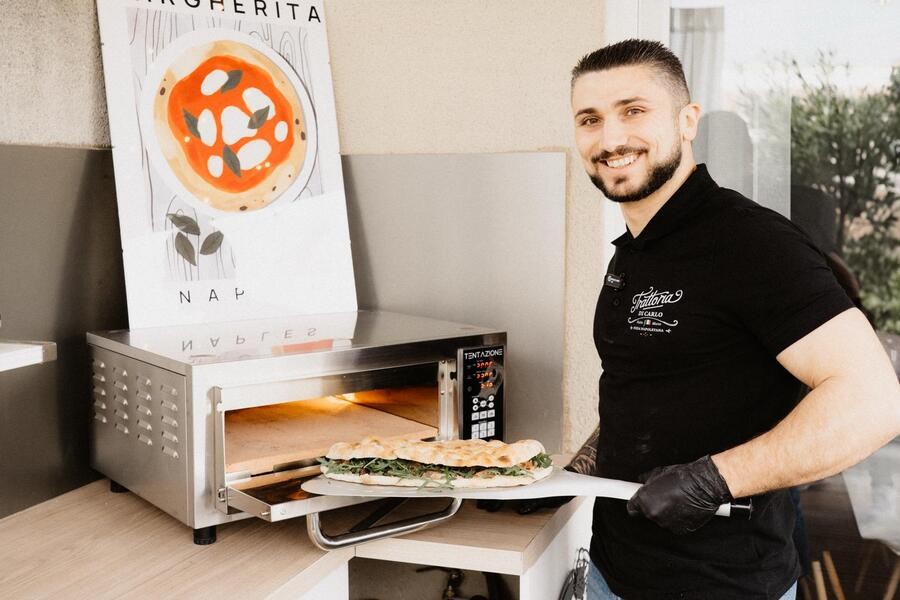 Tentazione MAX 2800w 500°c horno de pizza eléctrico digital GT3