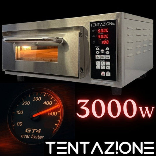 Tentazione MAX GT4 3000w 500°c 41.5x41.5cm horno de pizza eléctrico digital