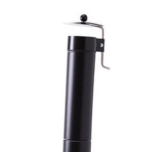 Tubo de chimenea completo negro mate con sombrerete ajustable (50 x 12 cm)
